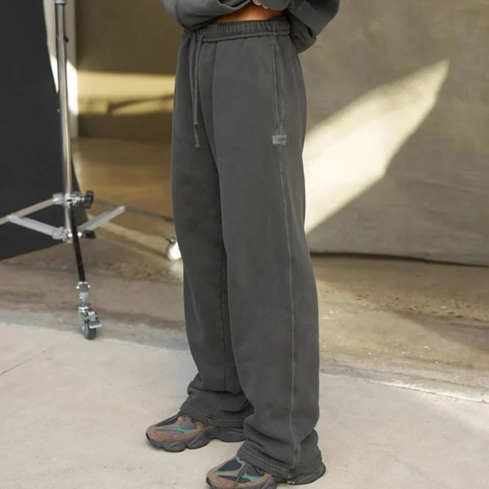 Brand New- JOAH BROWN Oversized Straight Leg Jogger in Washed Black Terry 🩶✨ - Picture 13 of 14